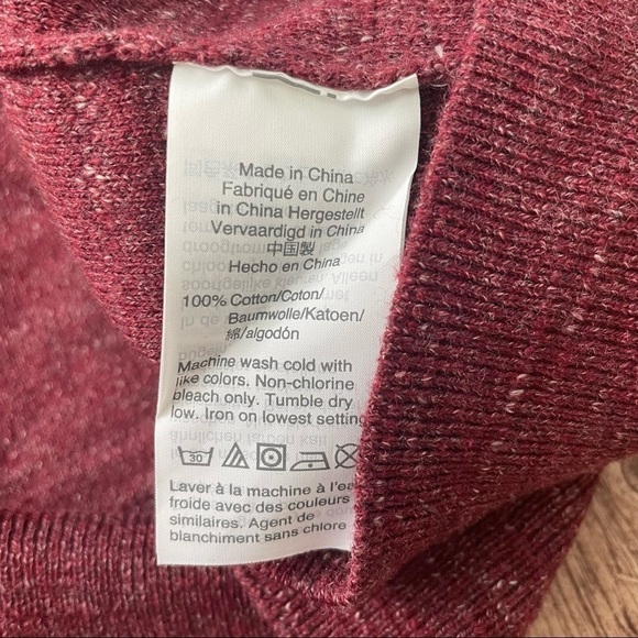 J Crew Men's Slim Fit Red Crew Neck Sweater Size Large - Picture 4 of 4